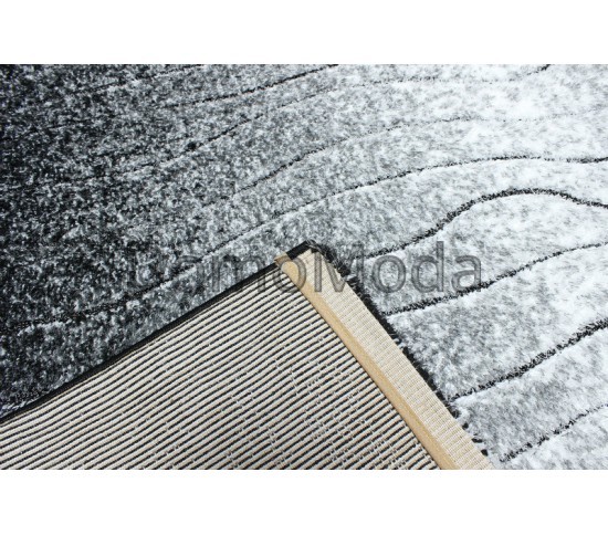 Високоворсний килим Luna 2432a p.black-p.white - Висока якість за найкращою ціною в Україні зображення 4.