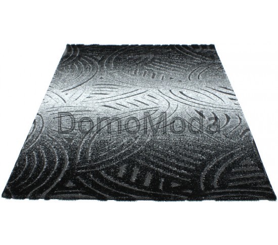 Високоворсний килим Luna 2434b p.black-p.grey - Висока якість за найкращою ціною в Україні
