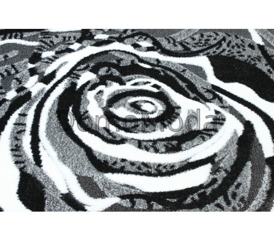 Високоворсний килим Luna 2452a p.black-p.grey - Висока якість за найкращою ціною в Україні зображення 3.