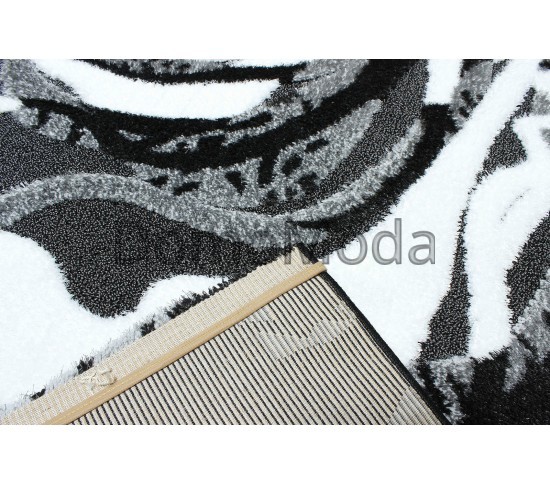 Високоворсний килим Luna 2452a p.black-p.grey - Висока якість за найкращою ціною в Україні зображення 2.
