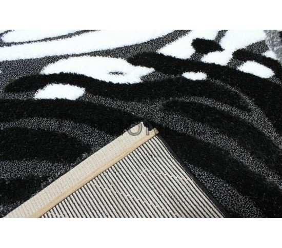 Високоворсний килим Luna 2454a p.black-p.grey - Висока якість за найкращою ціною в Україні зображення 2.