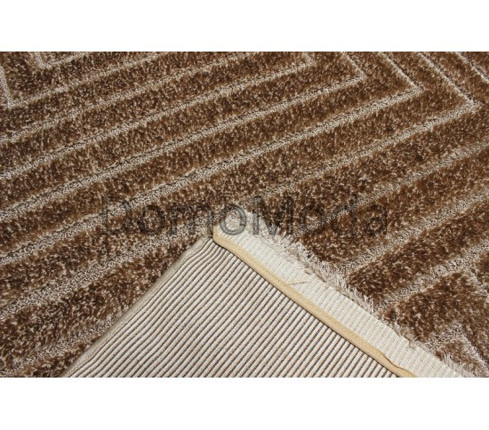 Високоворсний килим Luna 2455a p.brown-p.brown - Висока якість за найкращою ціною в Україні зображення 2.