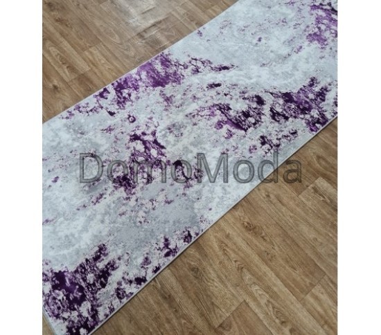 Синтетическая ковровая дорожка MODA 4591A LILAC/L.GREY - высокое качество по лучшей цене в Украине изображение 3.