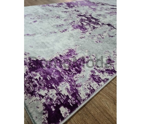 Синтетическая ковровая дорожка MODA 4591A LILAC/L.GREY - высокое качество по лучшей цене в Украине изображение 2.
