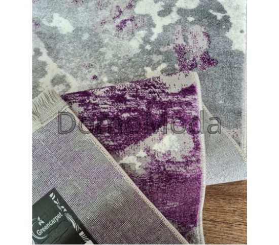 Синтетичена килимова доріжка MODA 4591A LILAC / VIZON GRI HB - Висока якість за найкращою ціною в Україні зображення 3.