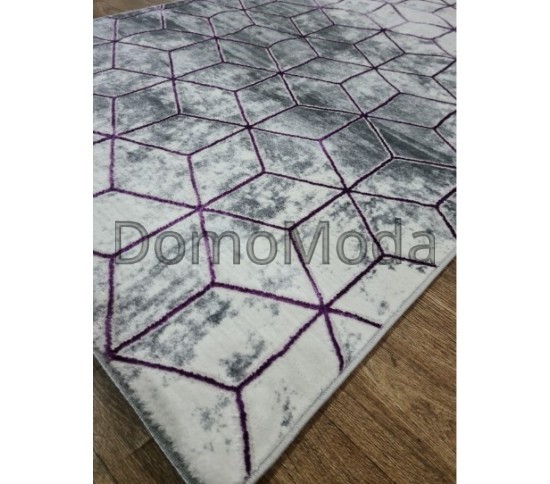 Синтетическая ковровая дорожка MODA 5503 LILAC/L.GREY - высокое качество по лучшей цене в Украине изображение 3.