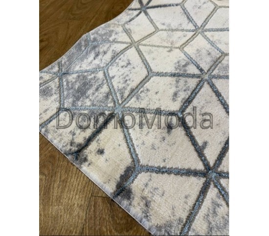 Синтетическая ковровая дорожка MODA 5503 L.BLUE/D.GREY - высокое качество по лучшей цене в Украине изображение 2.