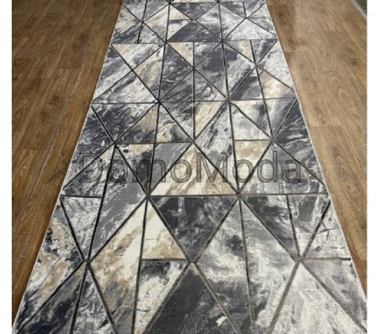 Синтетичена килимова доріжка MODA 5759 L.GREY / ATNRASIT - Висока якість за найкращою ціною в Україні