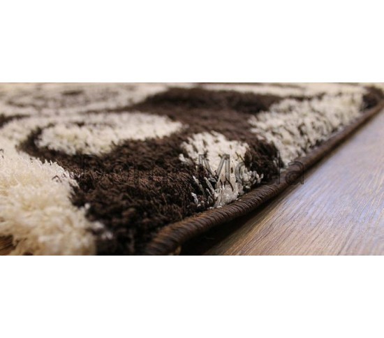 Високоворсний килим Montreal B915 brown-cream - Висока якість за найкращою ціною в Україні зображення 2.