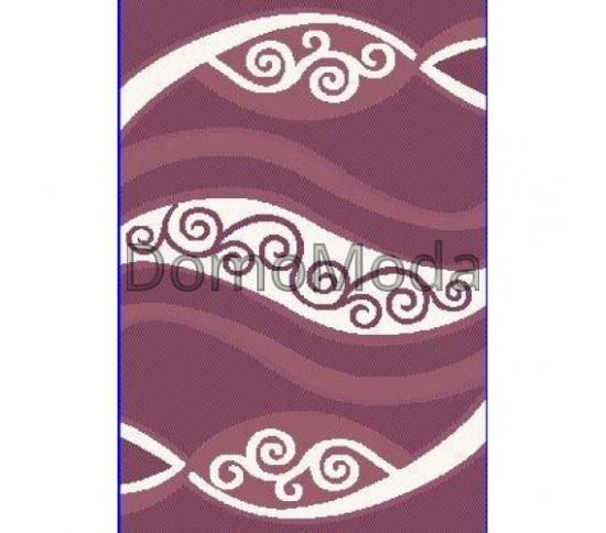 Високоворсний килим Polyester Porto Shaggy B606A D.VIOLET - Висока якість за найкращою ціною в Україні