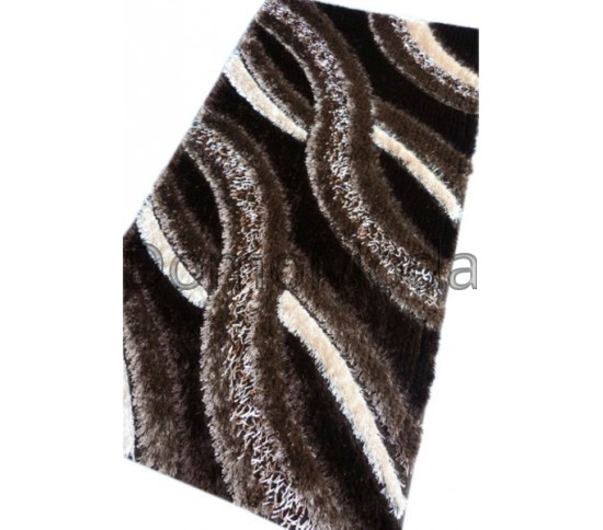 Высоковорсный ковер Polyester Porto Shaggy B652A DARK BROWN Купить в интернет магазине ДомоМода Высоковорсный ковер Polyester Porto Shaggy B652A DARK BROWN - высокое качество по лучшей цене в Украине