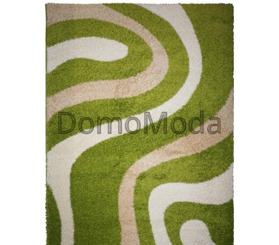 Високоворсный килим Shaggy 9109A Green-Optik Beyaz - Висока якість за найкращою ціною в Україні