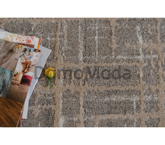 Синтетичний килим Troya V489B Coken Dark Beige - Висока якість за найкращою ціною в Україні зображення 3.