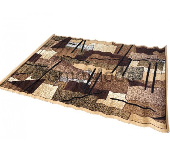 Синтетичний килим HEATSET LUKSOR 0089A KAHVE/BEJ - Висока якість за найкращою ціною в Україні зображення 2.