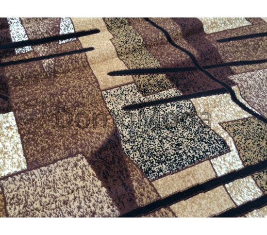 Синтетичний килим HEATSET LUKSOR 0089A KAHVE/BEJ - Висока якість за найкращою ціною в Україні зображення 3.