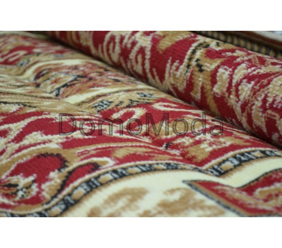 Синтетичний килим HEATSET LUKSOR 3584B KEMIK/BORDO - Висока якість за найкращою ціною в Україні зображення 4.