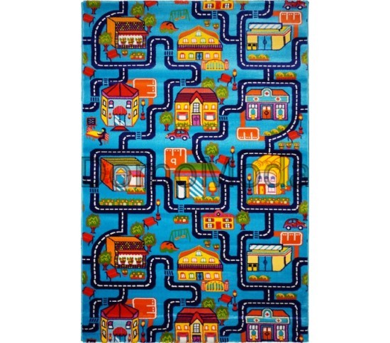 Детский ковер Baby 6046 BLUE/D.BLUE - высокое качество по лучшей цене в Украине