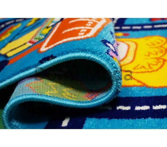 Детский ковер Baby 6046 BLUE/D.BLUE - высокое качество по лучшей цене в Украине изображение 4.