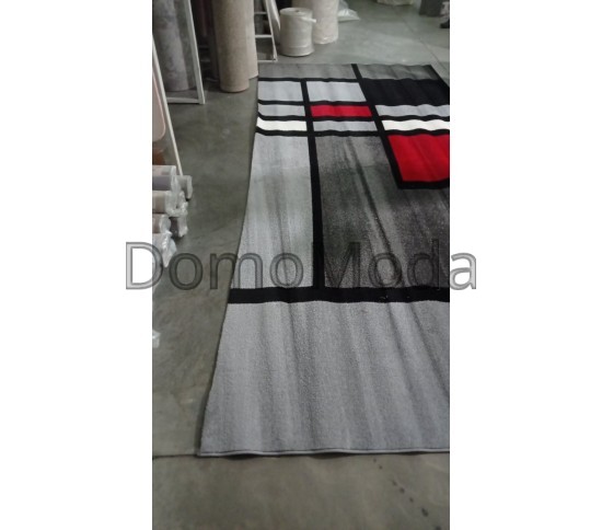 Синтетическая ковровая дорожка CAMINO 02581C L.Grey-L.Red - высокое качество по лучшей цене в Украине изображение 2.