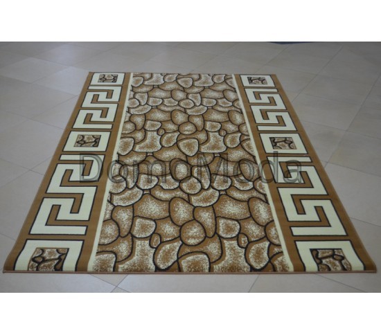 Синтетична килимова доріжка Capri 2369 D.Beige-D.Beige - Висока якість за найкращою ціною в Україні