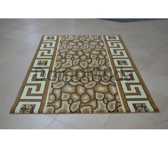 Синтетична килимова доріжка Capri 2369 D.Beige-D.Beige - Висока якість за найкращою ціною в Україні зображення 3.