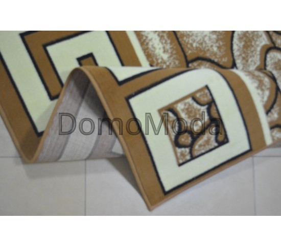 Синтетична килимова доріжка Capri 2369 D.Beige-D.Beige - Висока якість за найкращою ціною в Україні зображення 2.