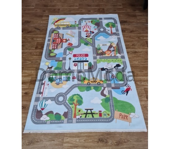 Килим DEKORATIF LATEX A0042A BLUE/GREEN - Висока якість за найкращою ціною в Україні