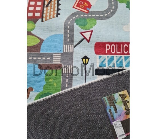 Килим DEKORATIF LATEX A0042A BLUE/GREEN - Висока якість за найкращою ціною в Україні зображення 3.