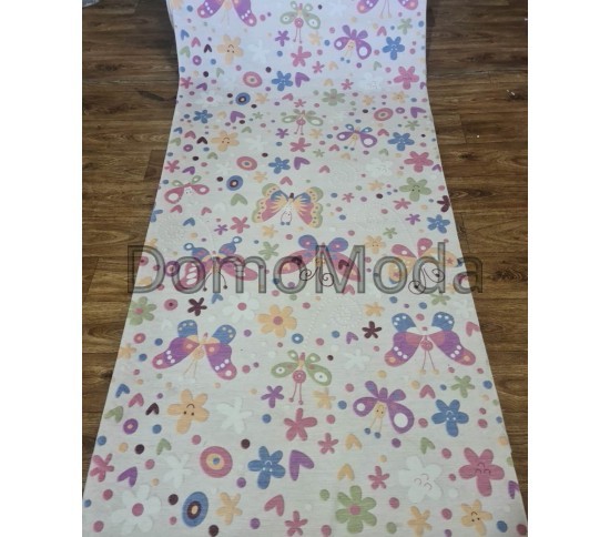 Дитяча килимова доріжка DEKORATIF LATEX A0011B BEIGE/PINK Купити в інтернет магазині ДомоМода Дитяча килимова доріжка DEKORATIF LATEX A0011B BEIGE/PINK - Висока якість за найкращою ціною в Україні