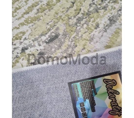 Ковровая дорожка DEKORATIF LATEX A0059A GREEN/GREEN - высокое качество по лучшей цене в Украине изображение 2.