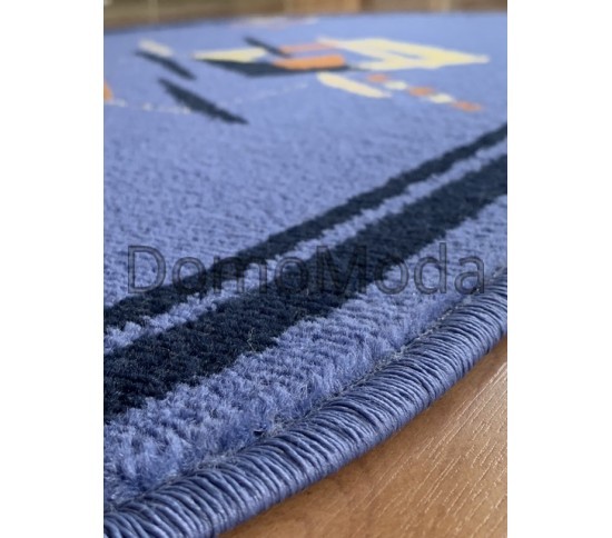 Синтетичний килим FRISE F3039A BLUE - Висока якість за найкращою ціною в Україні зображення 2.