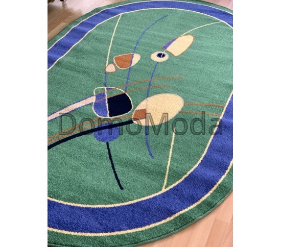 Синтетичний килим FRISE F3042A GREEN - Висока якість за найкращою ціною в Україні