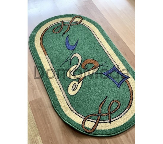 Синтетический ковер FRISE F5247A GREEN - высокое качество по лучшей цене в Украине