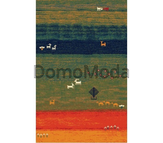 Иранский  ковер Gabbeh Roniz Green - высокое качество по лучшей цене в Украине