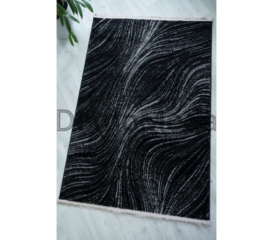 Килим INSOMNIA D757A D.GREY/BLACK POLYESTER - Висока якість за найкращою ціною в Україні