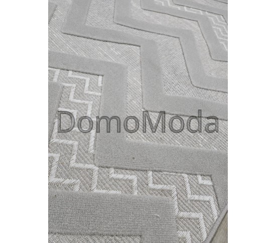 Безворсова килимова доріжка DOLCHE 4037B CREAM / L.GREY - Висока якість за найкращою ціною в Україні зображення 2.
