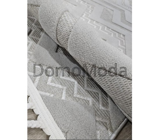 Безворсова килимова доріжка DOLCHE 4037B CREAM / L.GREY - Висока якість за найкращою ціною в Україні зображення 3.
