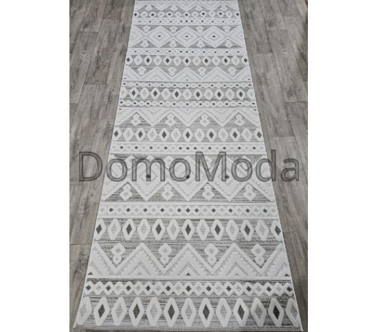 Безворсовая ковровая дорожка DOLCHE 4198A GREEN / CREAM - высокое качество по лучшей цене в Украине