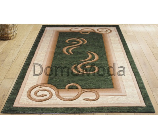 Синтетичний килим Liliya 0517 зелений - Висока якість за найкращою ціною в Україні