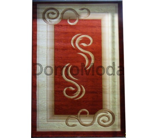 Синтетичний килим Liliya 0517 терракот - Висока якість за найкращою ціною в Україні