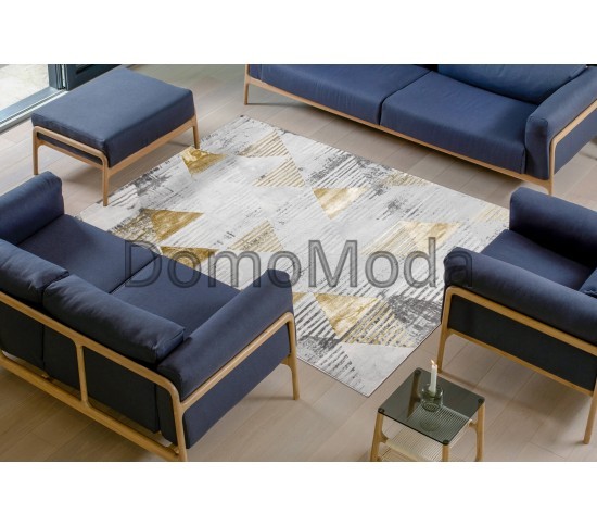 Ковер LIRA E1627 grey / gold Купить в интернет магазине ДомоМода фото 5 Ковер LIRA E1627 grey / gold - высокое качество по лучшей цене в Украине изображение 5.