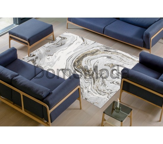 Ковер LIRA E1686 grey/gold Купить в интернет магазине ДомоМода фото 5 Ковер LIRA E1686 grey/gold - высокое качество по лучшей цене в Украине изображение 5.
