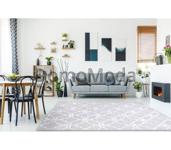 Ковер MEFE  8504 white Купить в интернет магазине ДомоМода фото 2 Ковер MEFE  8504 white - высокое качество по лучшей цене в Украине изображение 2.