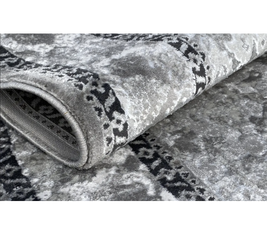 Ковер Mega 9840A gray Купить в интернет магазине ДомоМода фото 2 Ковер Mega 9840A gray - высокое качество по лучшей цене в Украине изображение 2.