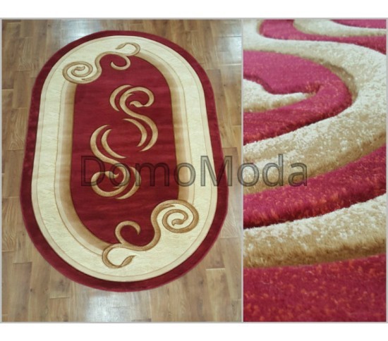 Синтетичний килим  Virizka 135 red - Висока якість за найкращою ціною в Україні зображення 2.