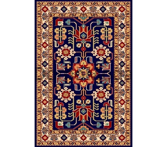 Иранский ковер Pazirik Mehraban D.Blue - высокое качество по лучшей цене в Украине