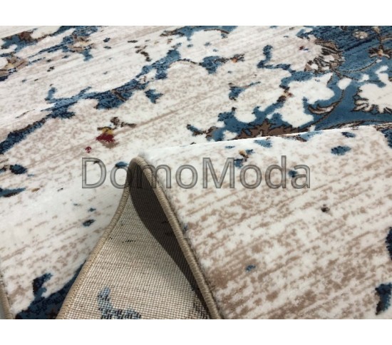 Синтетичний килим Pesan W4017 Ivory-Blue - Висока якість за найкращою ціною в Україні зображення 4.