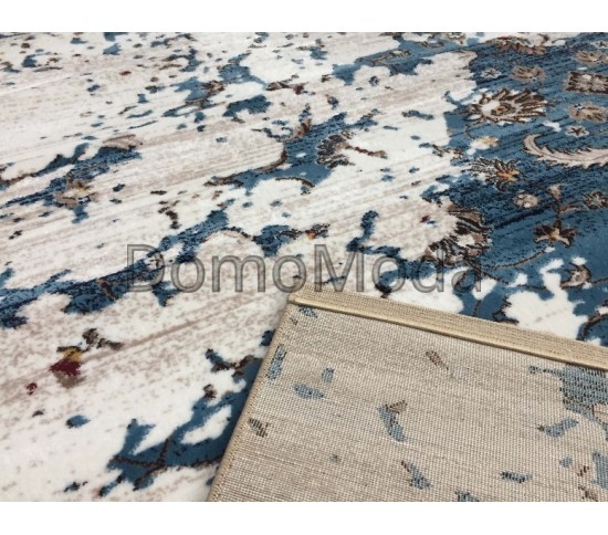 Синтетичний килим Pesan W4017 Ivory-Blue - Висока якість за найкращою ціною в Україні зображення 3.