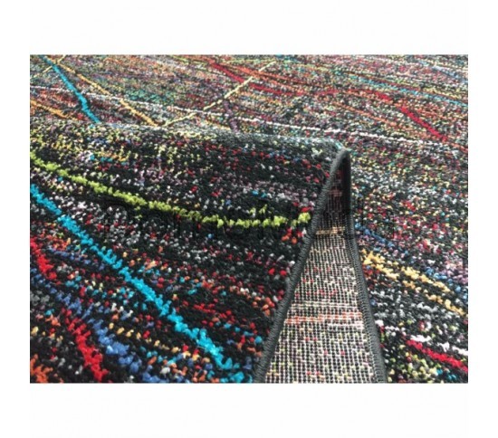 Синтетичний килим Rainbow 14 Colors 4110a Black - Висока якість за найкращою ціною в Україні зображення 3.