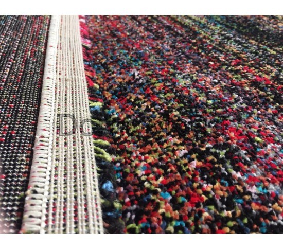 Синтетичний килим Rainbow 14 Colors 4111a Black - Висока якість за найкращою ціною в Україні зображення 3.